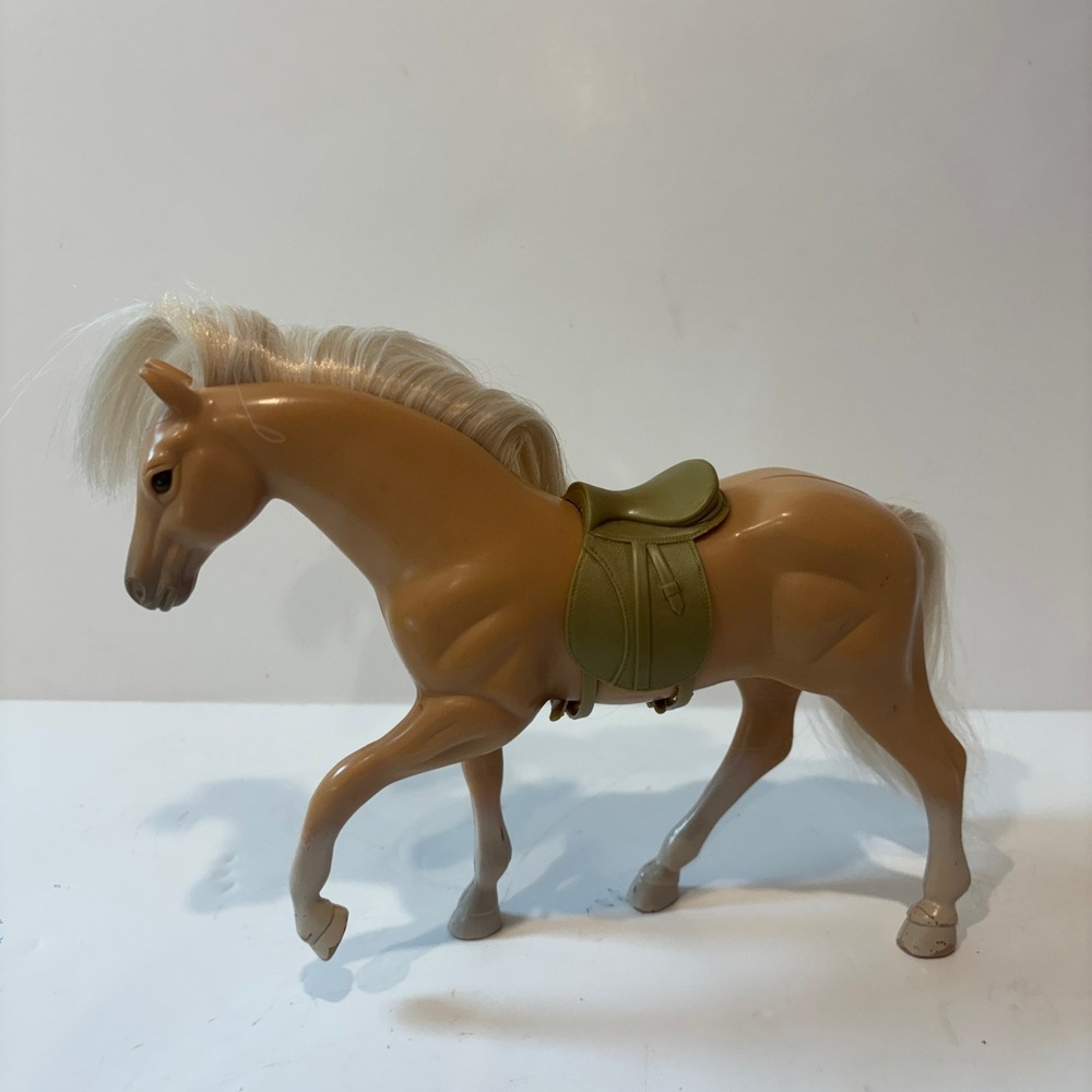 Lori Horse by Battat Light Brown Blonde Mane Olive Saddle H18000-01 6 Inch Toy